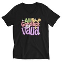 All Genders are Valid Unisex V-Neck Tee