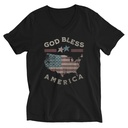 America - Land Of The Free Unisex V-Neck Tee