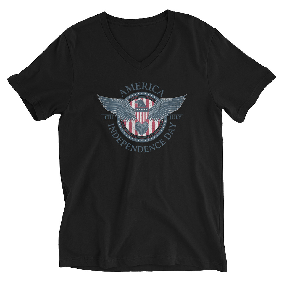 American Eagle Badge Unisex V-Neck Tee