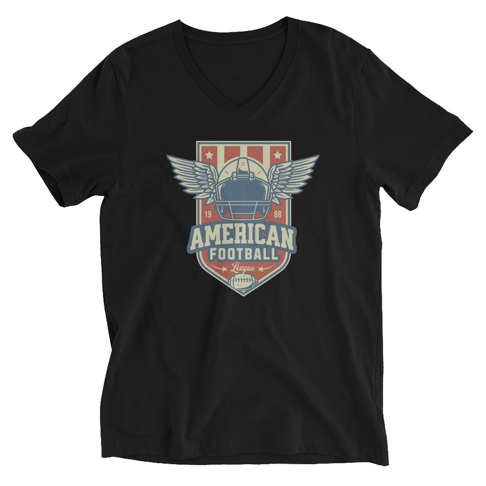 American Football League - Sports Helmet Unisex V-Neck Tee