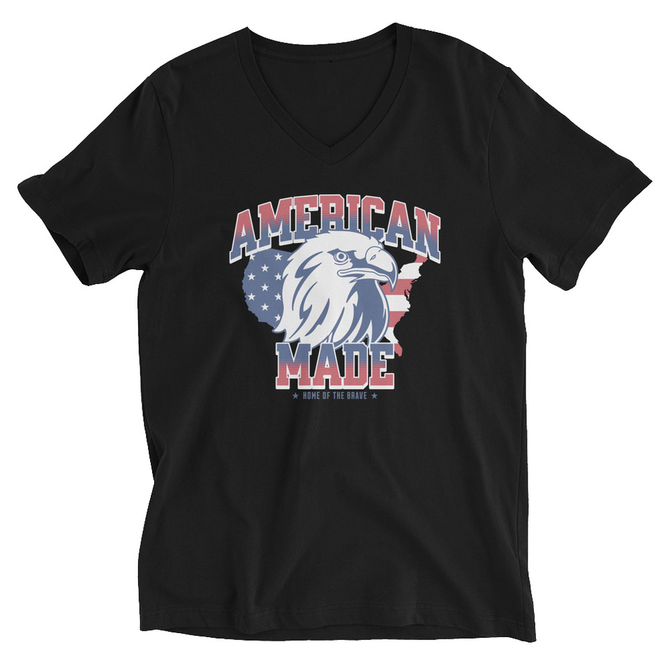 American Made Unisex V-Neck Tee