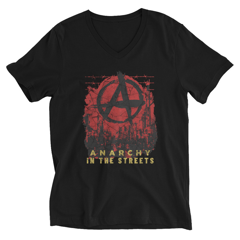 Anarchy In The Street Unisex V-Neck Tee