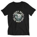 Angry Bear - Wild Life Animal Unisex V-Neck Tee