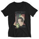 Art Deco Elegance Toujours Unisex V-Neck Tee