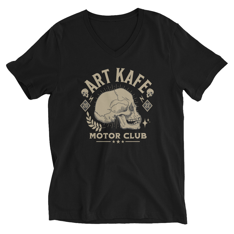 Art Kafe Motor Club Unisex V-Neck Tee