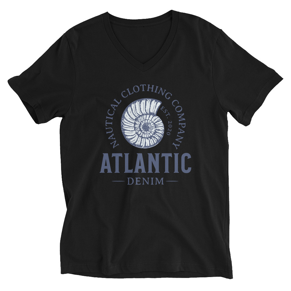 Atlantic Denim - Nautical Unisex V-Neck Tee