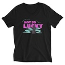 Bad Luck Kitty - Halloween Unisex V-Neck Tee
