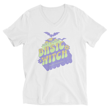 Basic Witch - Halloween Unisex V-Neck Tee