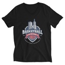 Basketball Sports Logo Unisex V-Neck Tee