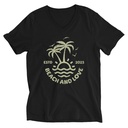 Beach and Love Unisex V-Neck Tee