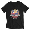 Beach Bum - Sunset Surfing Unisex V-Neck Tee