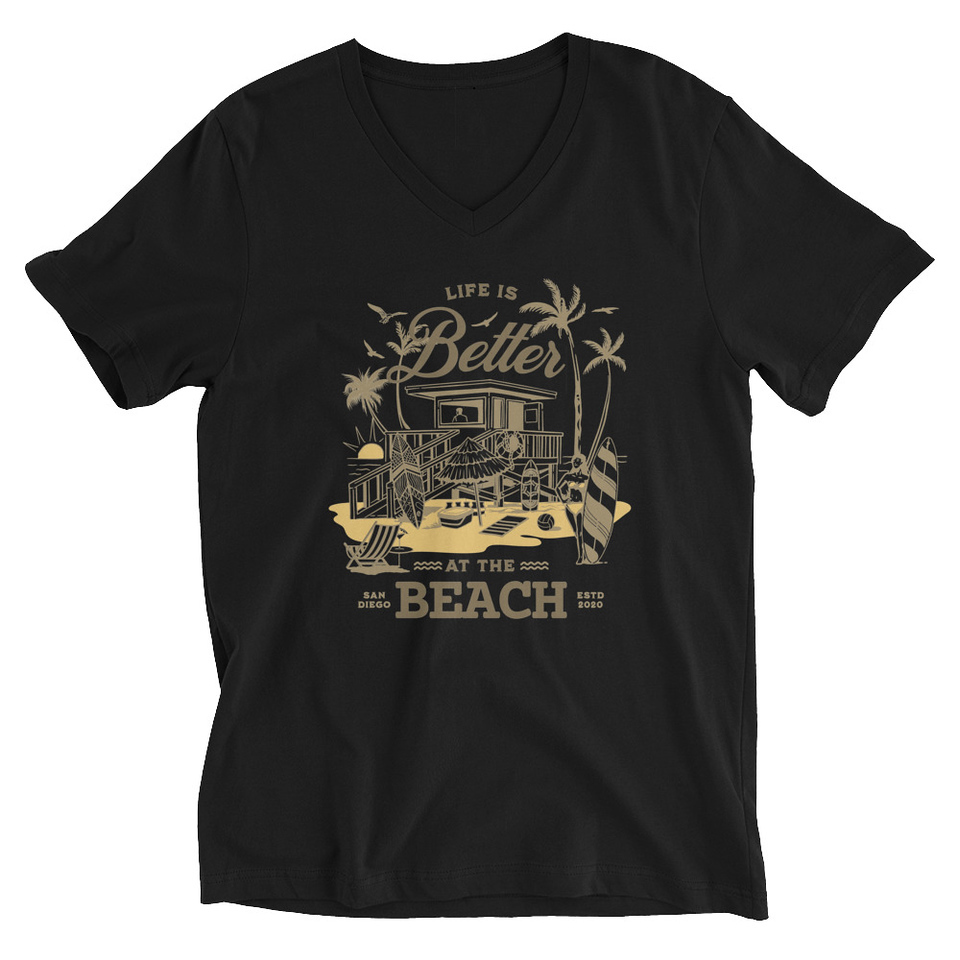 Beach Life - Outdoor Unisex V-Neck Tee