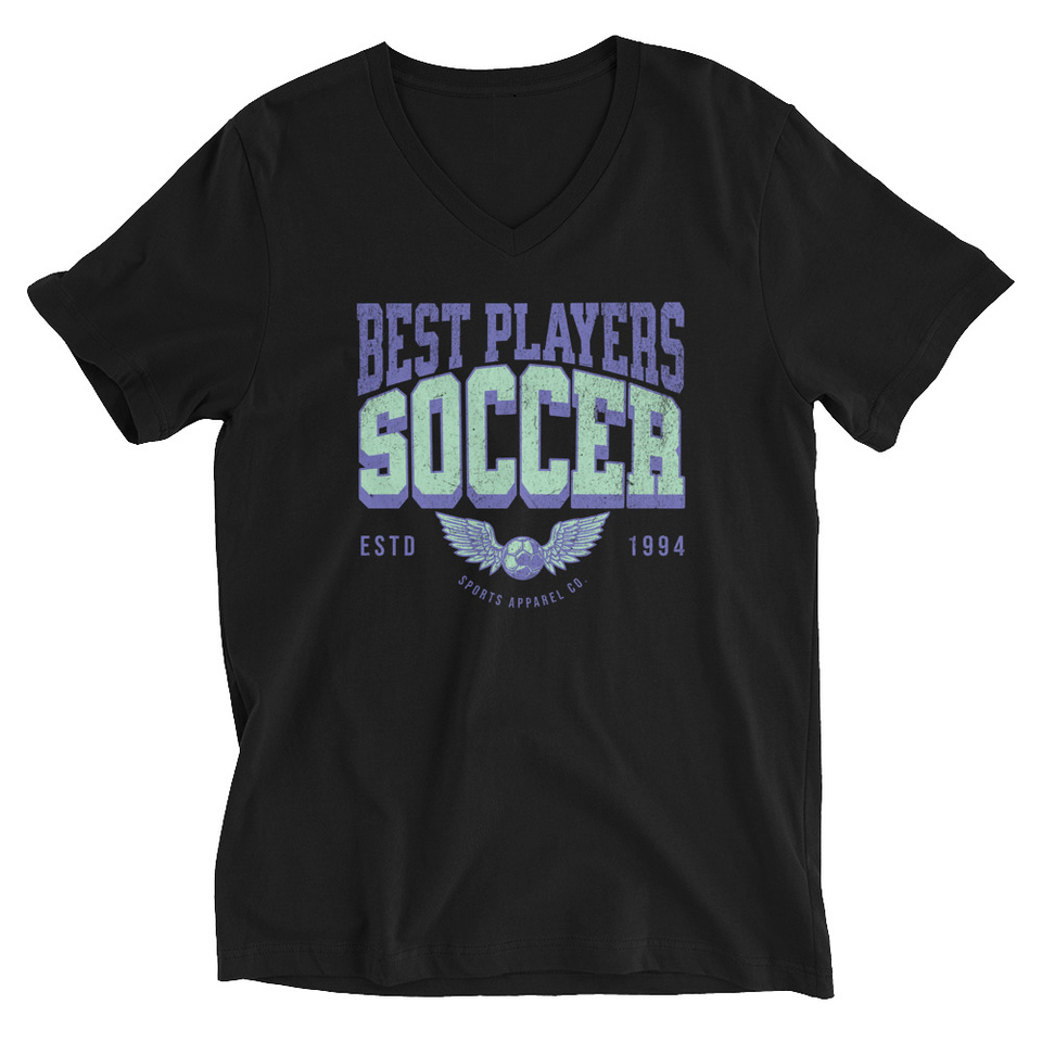 Best Players Soccer Unisex V-Neck Tee