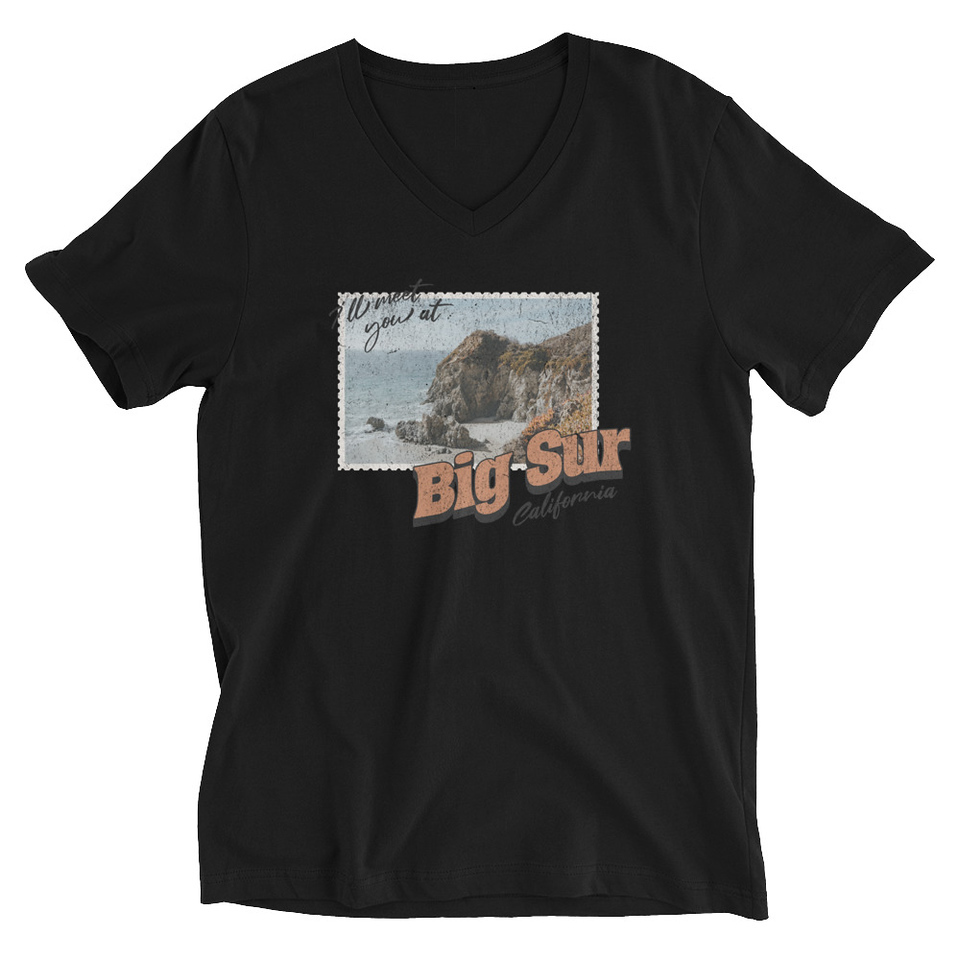 Big Sur, Cali Unisex V-Neck Tee