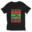Black History Month Unisex V-Neck Tee