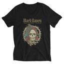 Black Raven Tattoo - Skull & Thorns Unisex V-Neck Tee