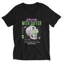 Blessing With Suffer Unisex V-Neck Tee