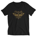 Blue Butterfly - Minimal Unisex V-Neck Tee
