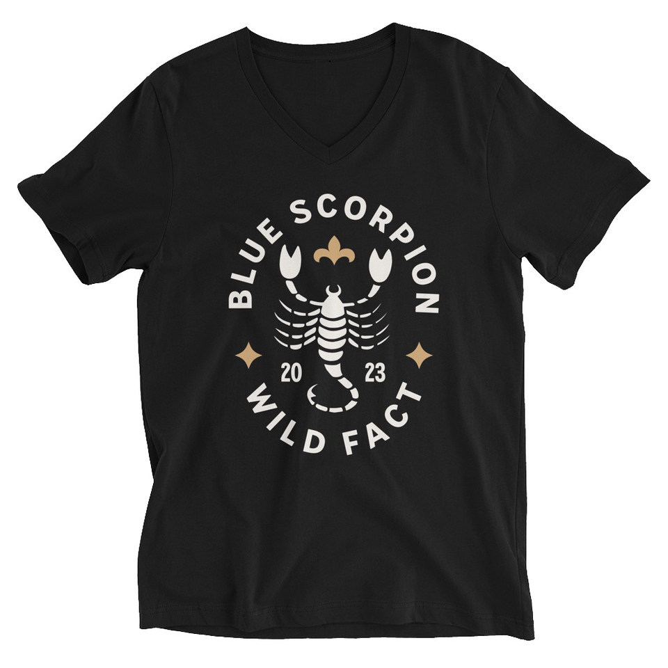 Blue Scorpion - Wildlife Animal Unisex V-Neck Tee