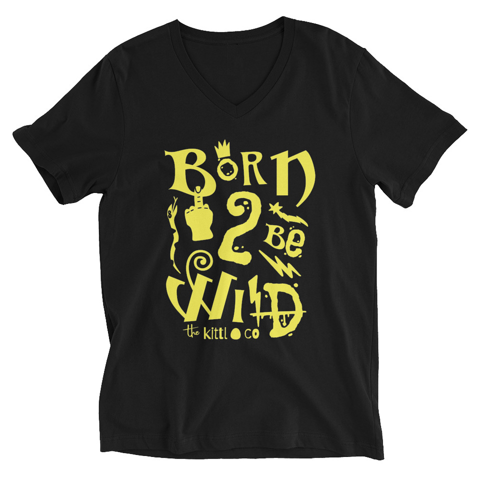 Born 2 Be Wild Unisex V-Neck Tee
