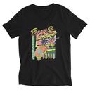 Born 2 Skate - Retro Skeleton Unisex V-Neck Tee