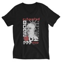 Burn Out - Futuristic 3D Head Unisex V-Neck Tee