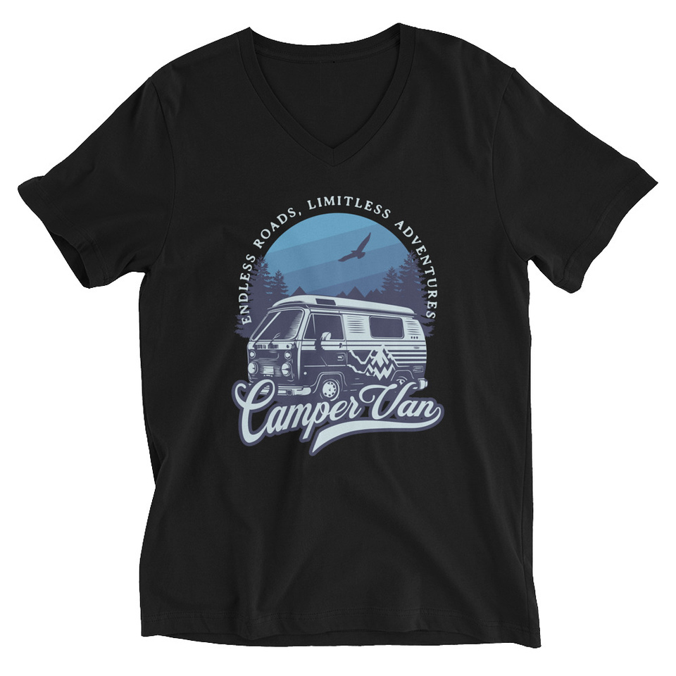 Campervan Unisex V-Neck Tee