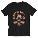 Camping Bonfire - Firewood Unisex V-Neck Tee