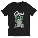 Cash Rules Unisex V-Neck Tee