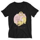 Cat Life - Humor Unisex V-Neck Tee