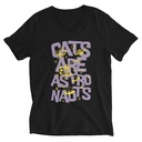 Cats are Astronauts Unisex V-Neck Tee