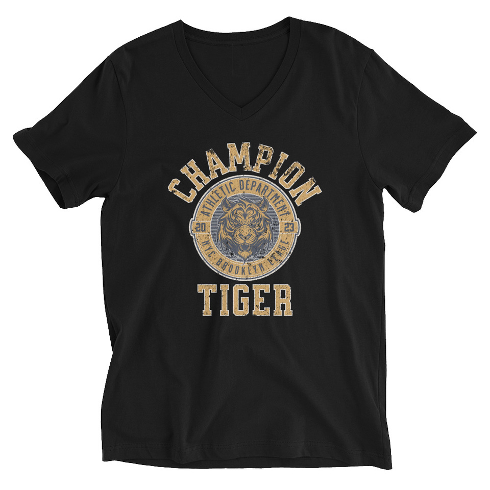 CHAMPION TIGER NYC Unisex V-Neck Tee