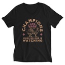 Champions Are Made When No One Is Watching - Sports Unisex V-Neck Tee