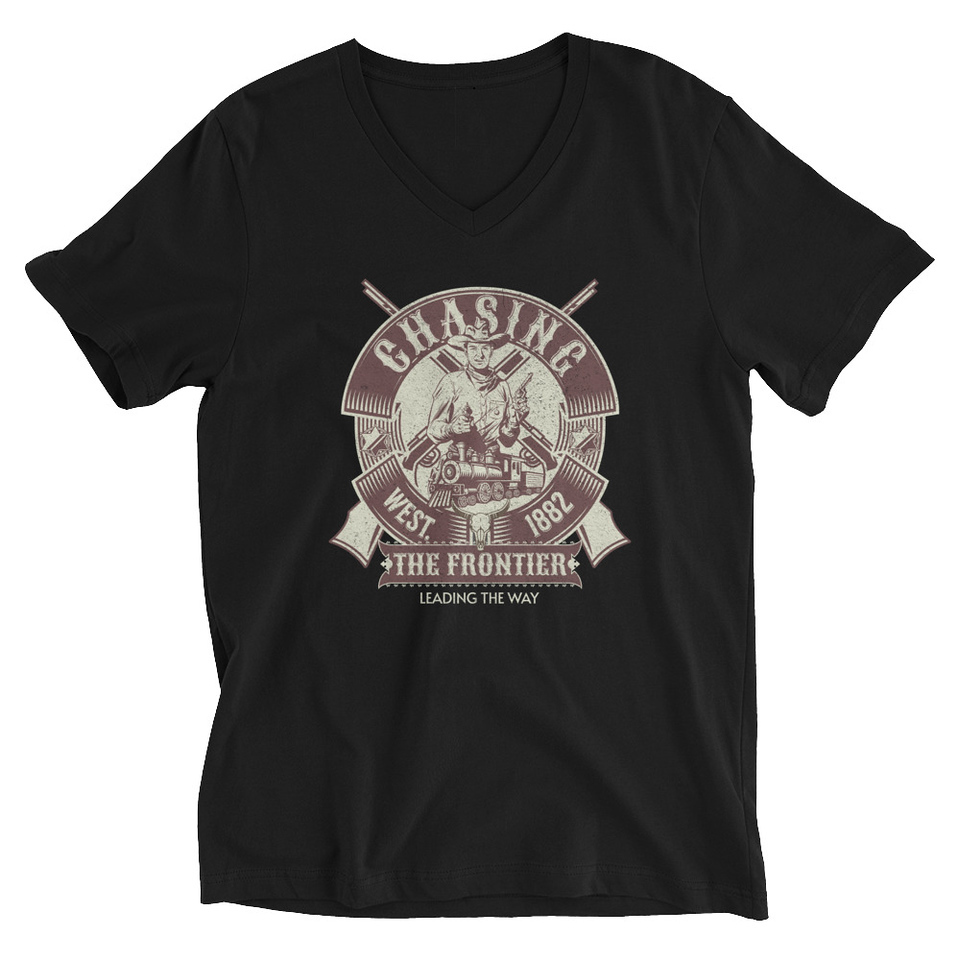 Chasing the Frontier Unisex V-Neck Tee