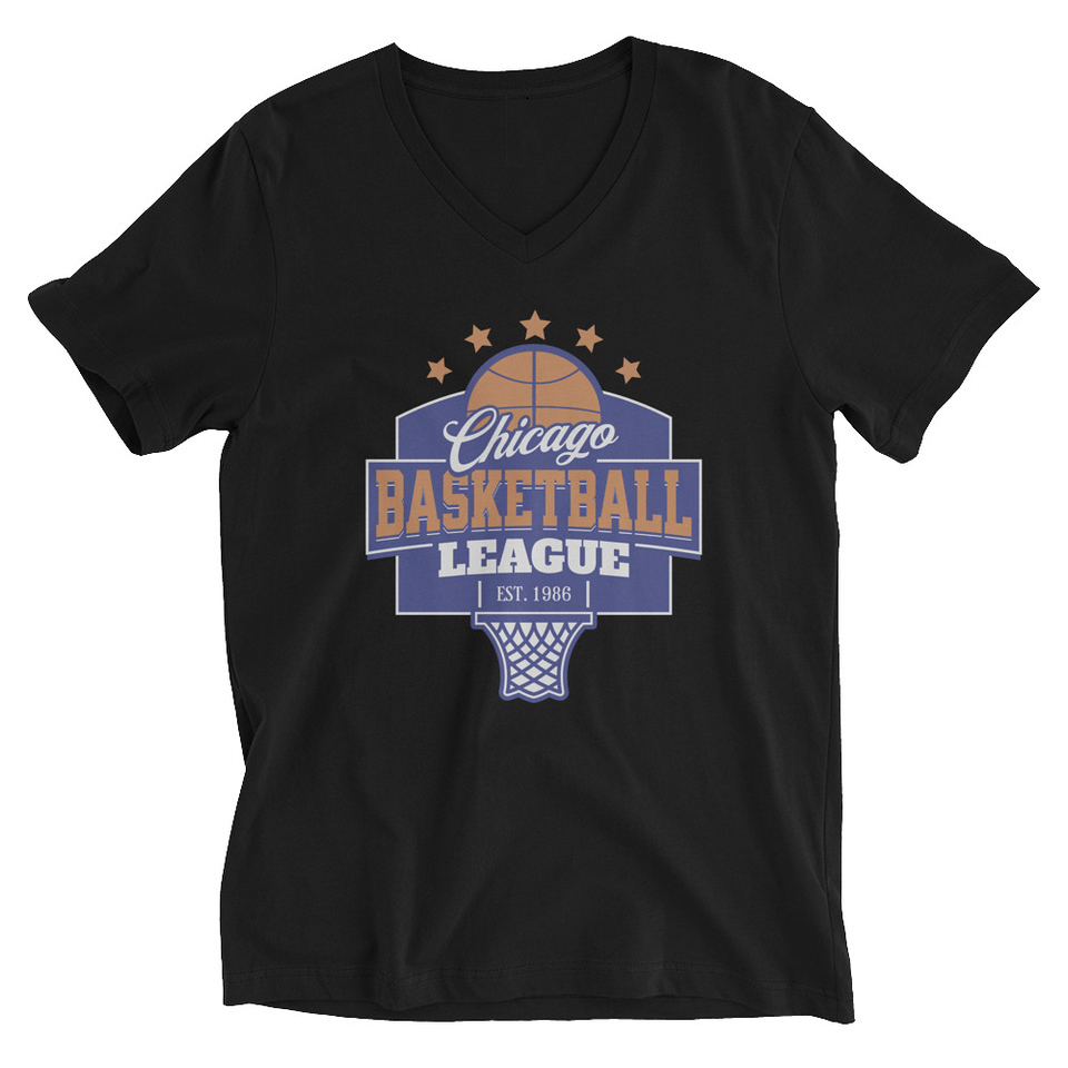 Chicago Basketball League - Athlectic Sports Unisex V-Neck Tee