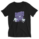 Choose Happy (2) Unisex V-Neck Tee