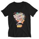 Choose Happy - Retro Music Unisex V-Neck Tee