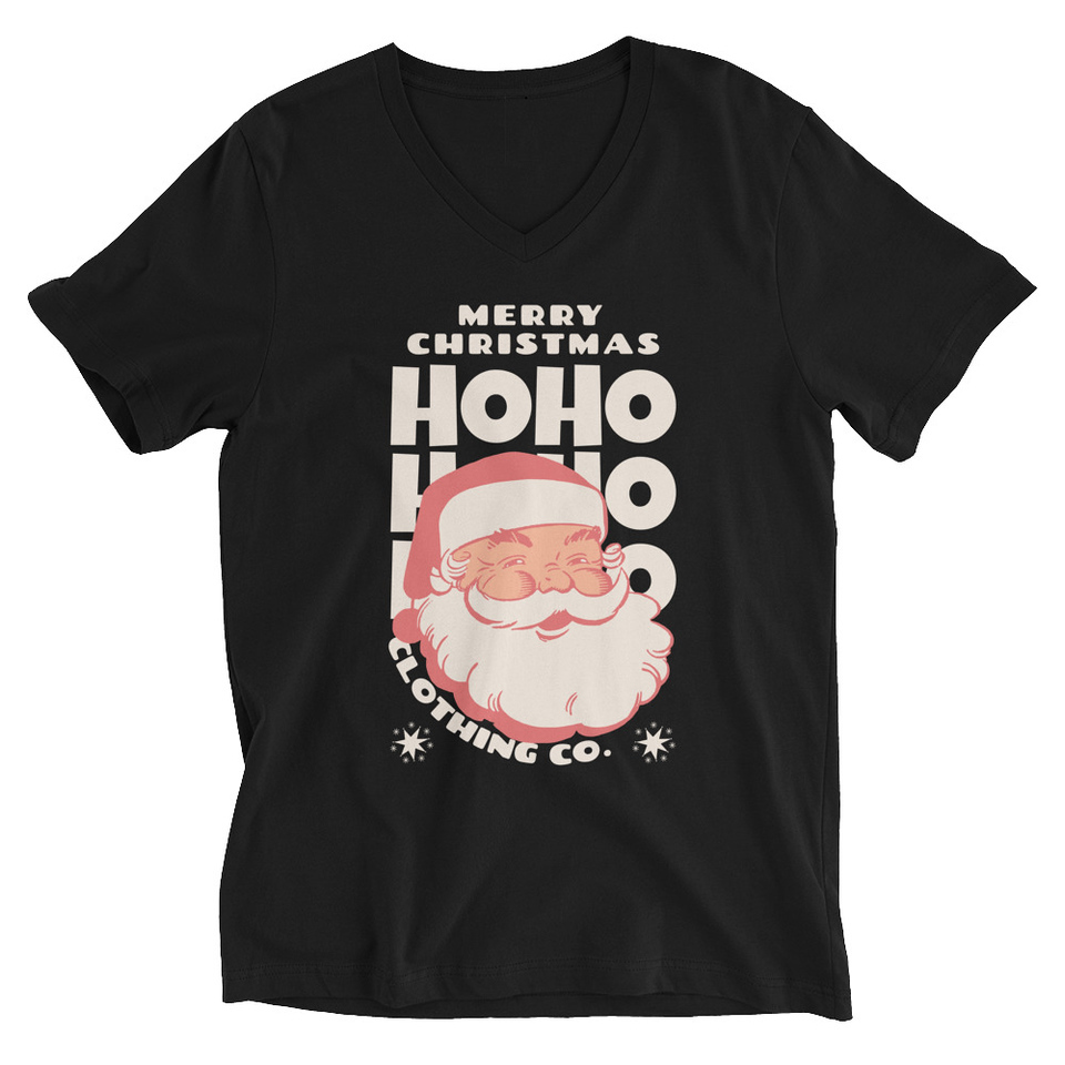 Christmas Season - Santa Claus Unisex V-Neck Tee