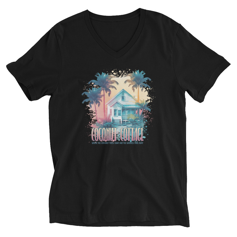 Coconut Cottage Unisex V-Neck Tee