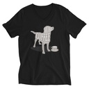 Coffee Dog Unisex V-Neck Tee
