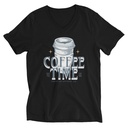 Coffee Time Unisex V-Neck Tee