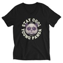 Cool Panda with Sunglasses -  Unisex V-Neck Tee