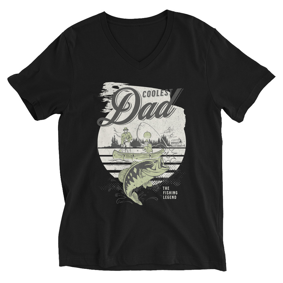 Coolest Dad Unisex V-Neck Tee