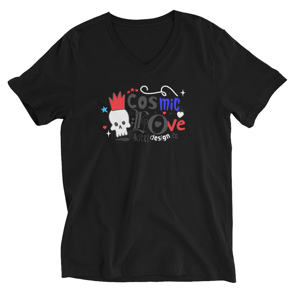 Cosmic Love Unisex V-Neck Tee