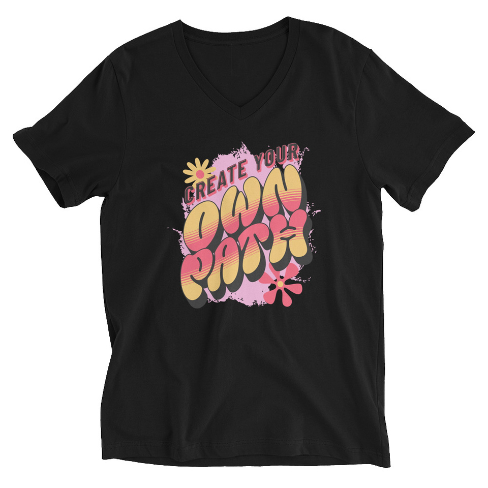 Create Your Own Path Unisex V-Neck Tee