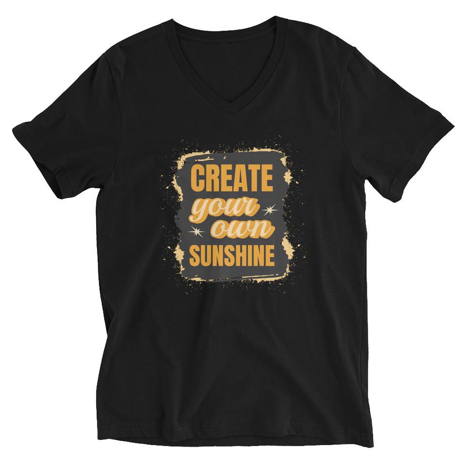 Create your own Sunshine Unisex V-Neck Tee