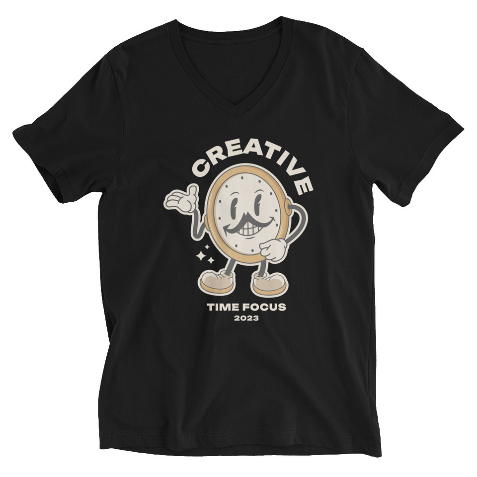 Creative Time Unisex V-Neck Tee
