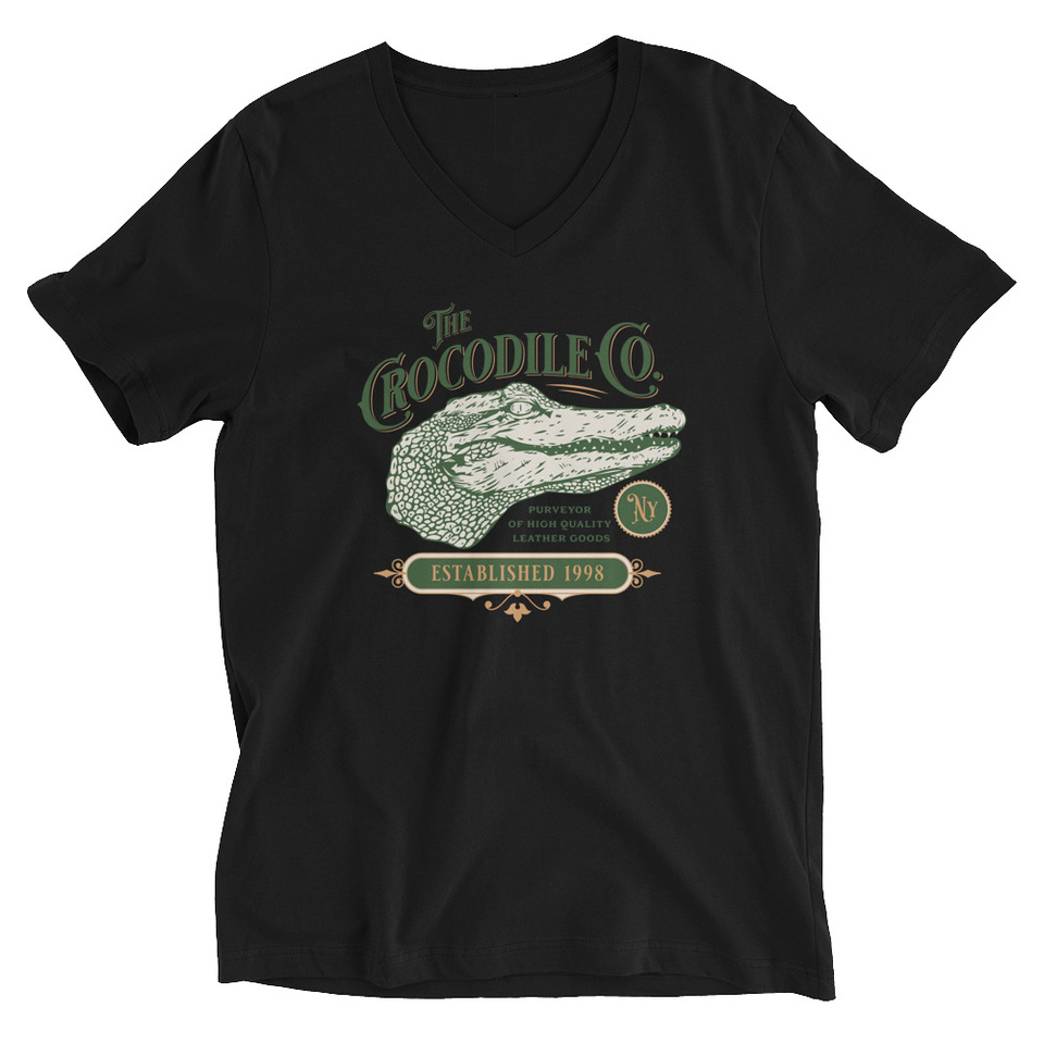 Crocodile Co. - Wild Animal Unisex V-Neck Tee