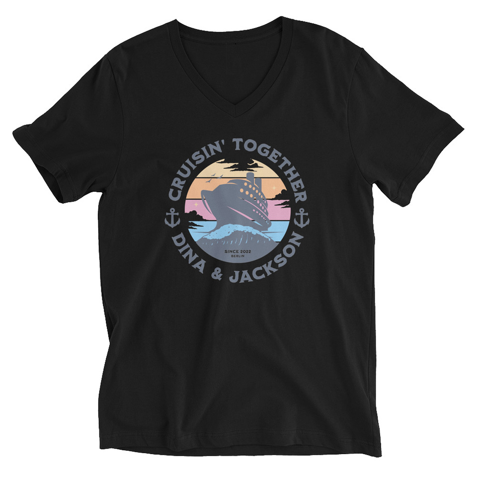 Cruisin' Together - Cruise Ship Unisex V-Neck Tee