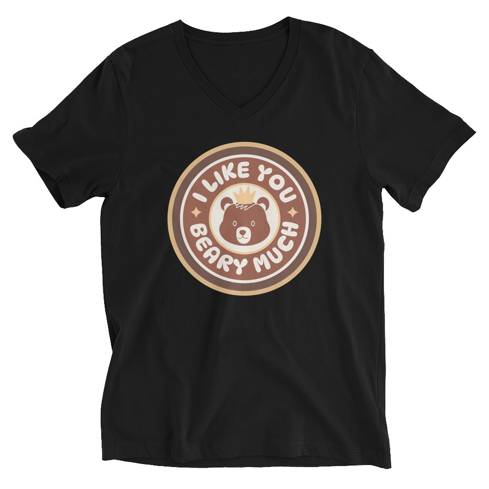 Cute Bear - AI Unisex V-Neck Tee